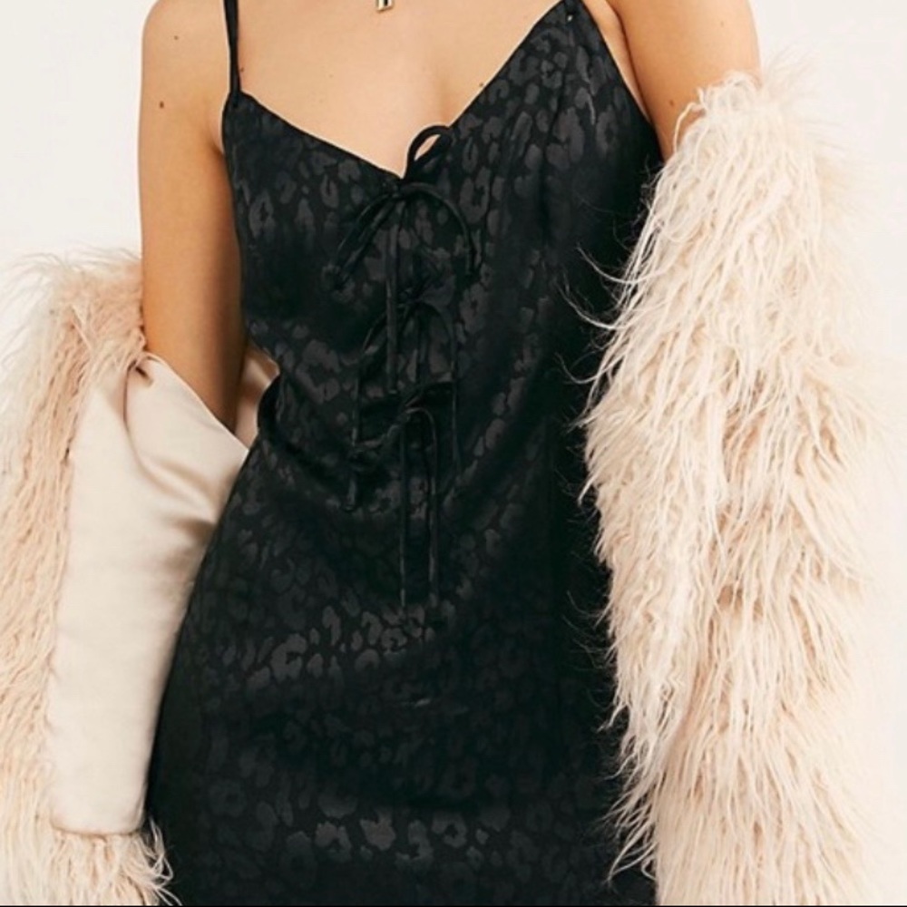 Free People Bow-Dacious Mini Slip